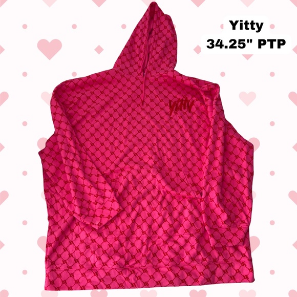Yitty Oversized Monogram Logo Hoodie - Picture 1 of 3